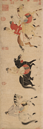元 任仁发  五王醉归图
上海龙美术馆藏 ​​​