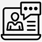 在线聊天在线教育在线教师 过程 icon 图标 标识 标志 UI图标 设计图片 免费下载 页面网页 平面电商 创意素材