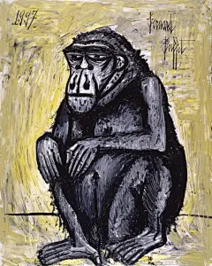 创意猴子绘画绘画图集丨猴子手绘油画海报广告设计