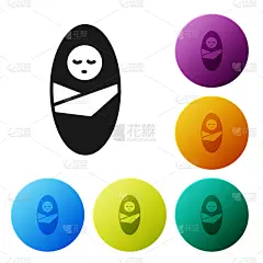 婴儿毯,黑色,新生儿,可爱的,尿布,小的,儿童,童年,圆形,儿子