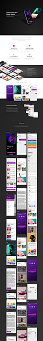 安卓Android最新Google Material Design规范的APP UI KIT模板套装下载[Sketch,XD] 