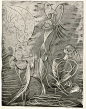 点击还原，Seated Woman and Two Dancers (plate, folio 19) from the illustrated book La Chèvre-Feuille_1943-