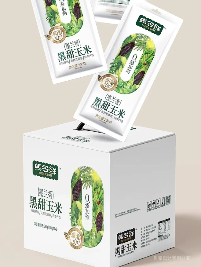 0添加 健康玉米 包装设计 - 小红书-花瓣网