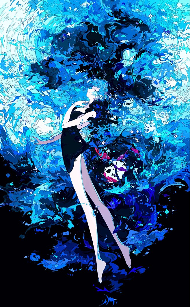 画师：3℃#佳作赏析... - @飞鱼绘...