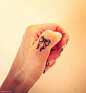 可爱的手指刺青 纹身 图案 纹身 图案 唯美 刺青 创意生活 创意 