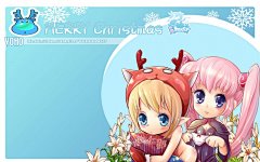 龙之谷耽美百合圣诞壁纸桌面壁纸4