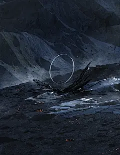 3D c4d force glasses heat lava lens Nature octane volcano