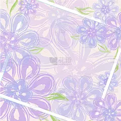 美丽温柔的鲜花背景适合母亲节、妇女节、婚礼。矢量贺卡，邀请，海报，名片，地方为您的文字。