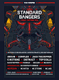 Standard Bangers Round II : A total reimagined look of a Belgian drum and bass event organisation called Standard Bangers