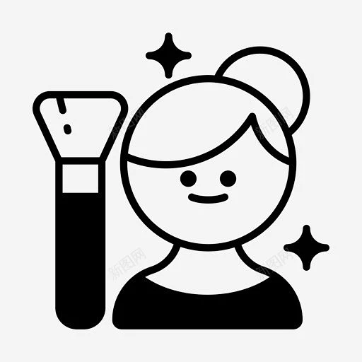 女人美女化妆品图标 页面网页 平面电商 创意素材-花瓣网