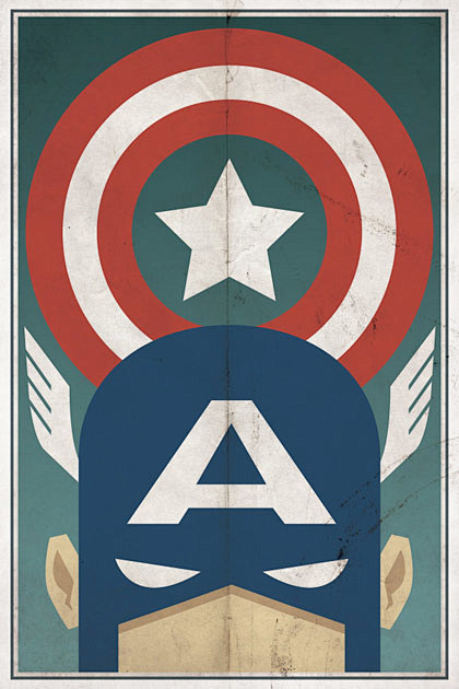 25张超级英雄极简海报设计作品