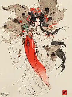 花神·梅花 | 角色设计 | 古风服设插画