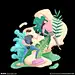 扁平化女孩插画