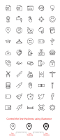 Free Vector Line Icons Set | GraphicBurger