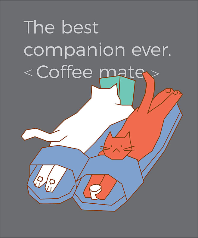 Cat Coffee design gr...