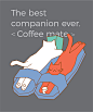 Cat Coffee design graphic design  ILLUSTRATION  Spa