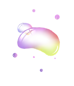 彩色泡泡插图素材透明气泡肥皂水泡