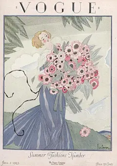 上世纪《Vogue》封面插画集合，原来没有超模和摄影师的大刊也可以这么优雅！