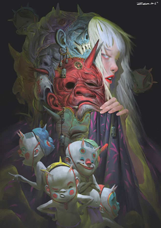 马来西亚画师Zeen Chin作品更新~...