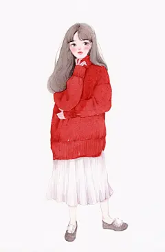 可爱的小姐姐头像壁纸❀.(*´▽`*)❀.
水彩画

cr.@王大可vvv