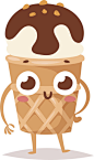 Sweet emotion vector character