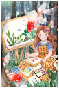 水彩插画