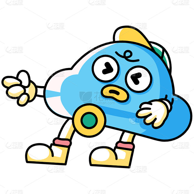 卡通-可爱doodle风元素-SVG-皱...