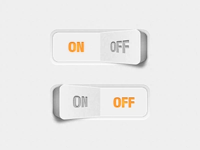 Zwang_gui_set_white_buttons_switches_on_off-花瓣网