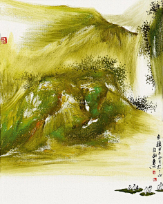 当代|袁江,原名袁玉江,笔名歪嘴和尚,悟痴,"焦墨焦彩画"创始人