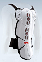 This may contain: an image of a white motorcycle back protector