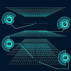 高科技可视化科幻3D科技海报