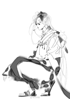 duhuangshang采集到线稿