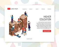 网课20200514 疫情期间学生上网课矢量手绘插画AI素材EPS线上上课-淘宝网