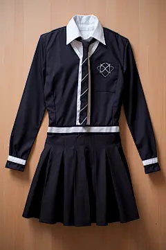 AI数字艺术服装校服图片
