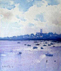 夏天的那片海~  by 英国水彩画家Richard Thorn ​​​​