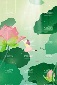 森系  插画  手绘  psd  - 源文件下载【酷图网】森系,插画,手绘,psd,背景