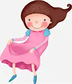 穿裙子的小女孩动漫人物