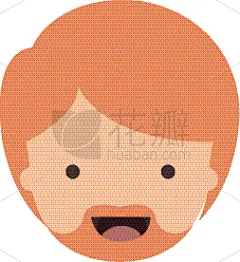 人,男人,人的脸部,短发,面包车,插画,商务,男商人,图像,络腮胡子