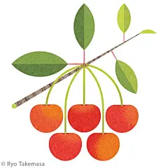 水果插画作品 ： Ryo Takemasa__财经头条__新浪财经