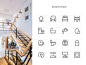 13 smart home basic icons 4x