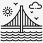 伦敦桥桥梁建筑英国桥图标 设计图片 免费下载 页面网页 平面电商 创意素材
