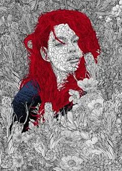  【菲律宾插画师Pedro Tapa作品】
菲律宾插画师 Pedro Tapa 用简单的线条创作出复杂图案。Pedro Tapa坚持了插画的审美标准，他以精美杂志上的女性作为绘画基础，呈现出优雅靓丽的女性形象。他致力于绘出既是简单天然型、又是完美理想型的女性。