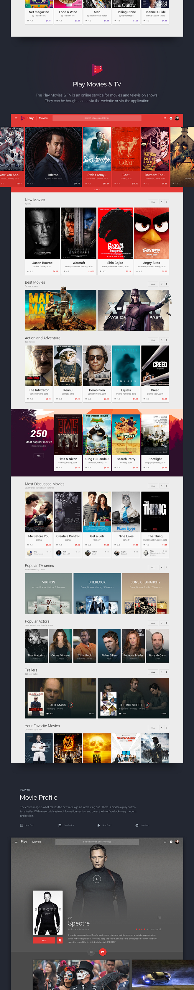 Google Play Redesign...