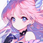 ferrellerin_1970s_anime_Pink_long_haired_girl_with_blue_purple__36d3db41-36ce-4cdc-856b-4beada09e8f9