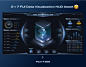 FUI Photoshop Editing Background removal HUD Technology assets Mockup data visualization graphic design  brand identity