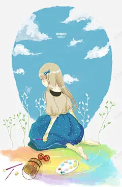 唯美手绘插画 漫画 童话 青春 元素 免抠png 设计图片 免费下载 页面网页 平面电商 创意素材