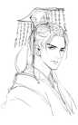 古风#美男#线稿