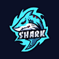 鲨鱼电子竞技，logo标志矢量图素材