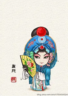 17《梦幻西施有点凉》 《西施》。据说这是必胜客的一款饮料叫蓝色梦幻，没喝过，是一个妹子点的。。更多精彩请关注@微信公众号 致中文化。寻根文化太美#戏曲-##京剧#