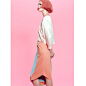 独立设计师女装sungdo gin2014夏马卡龙撞色拼接不对称包臀七分裙 原创 新款 2013